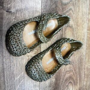 Mini Melissa Campana Gold maryjane flat